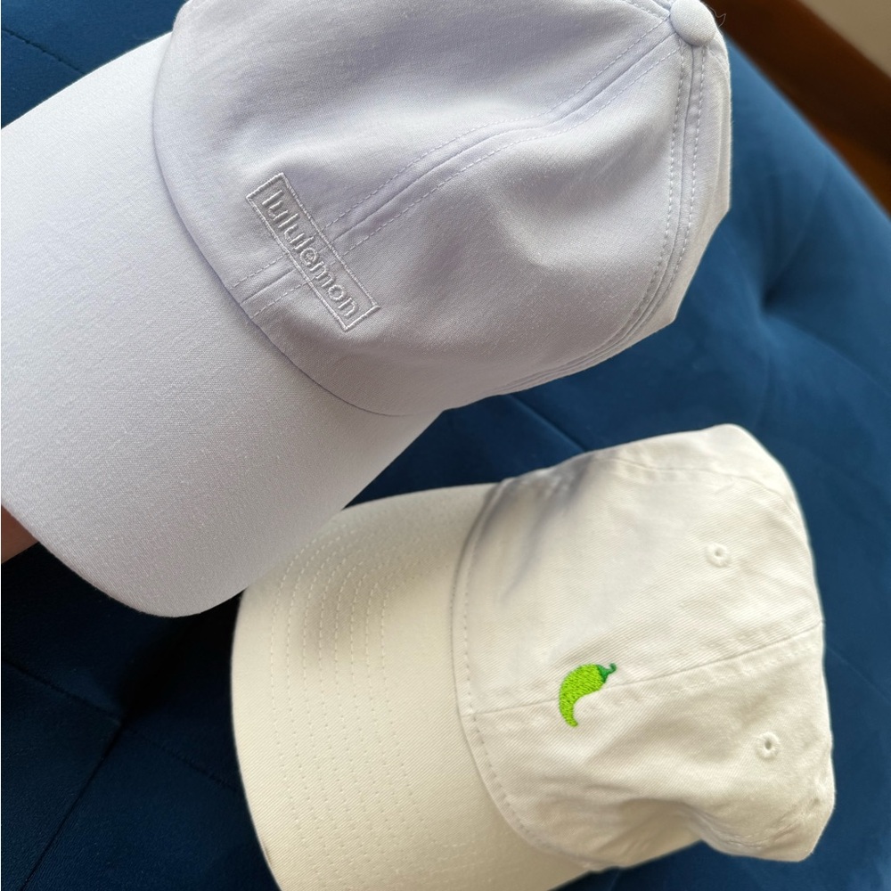 Lululemon fast and free running hat + free chili pepper hat